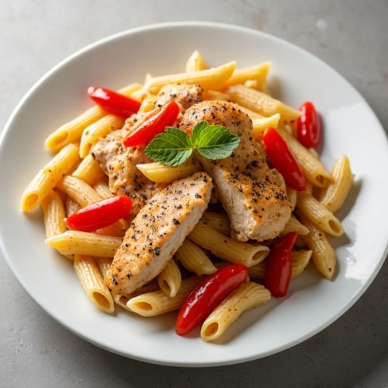 Creamy Cajun Chicken Pasta with Bell Peppers