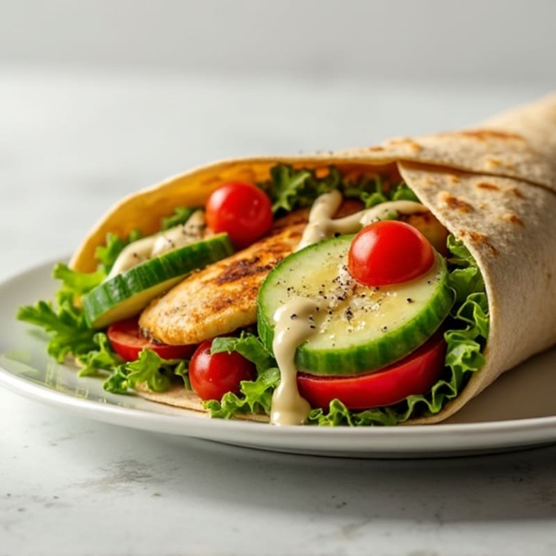 Fresh Crispy Garden Veggie Wrap