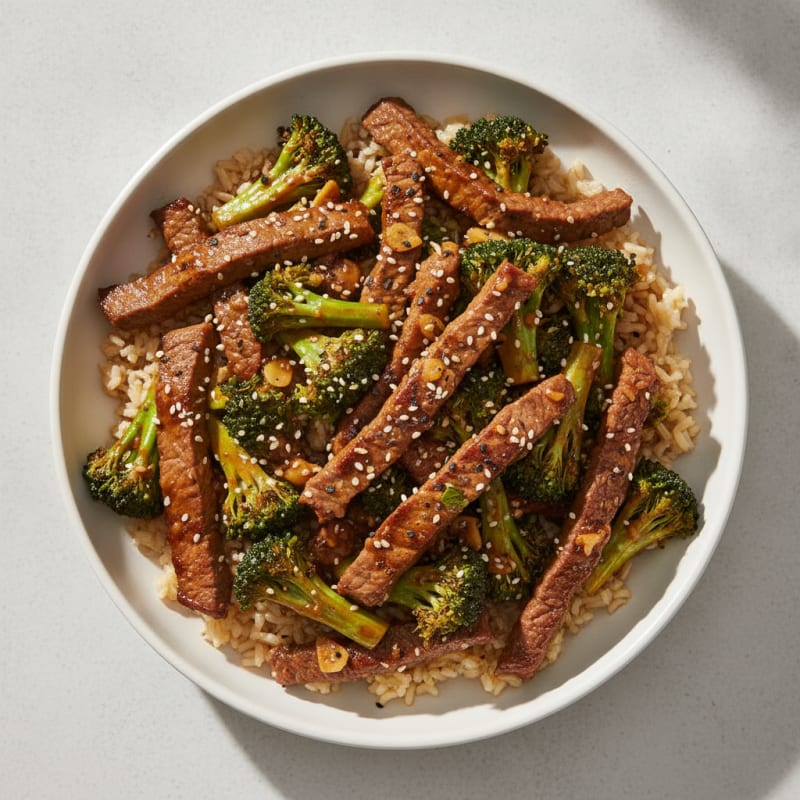 Sesame Beef and Broccoli Stir-Fry