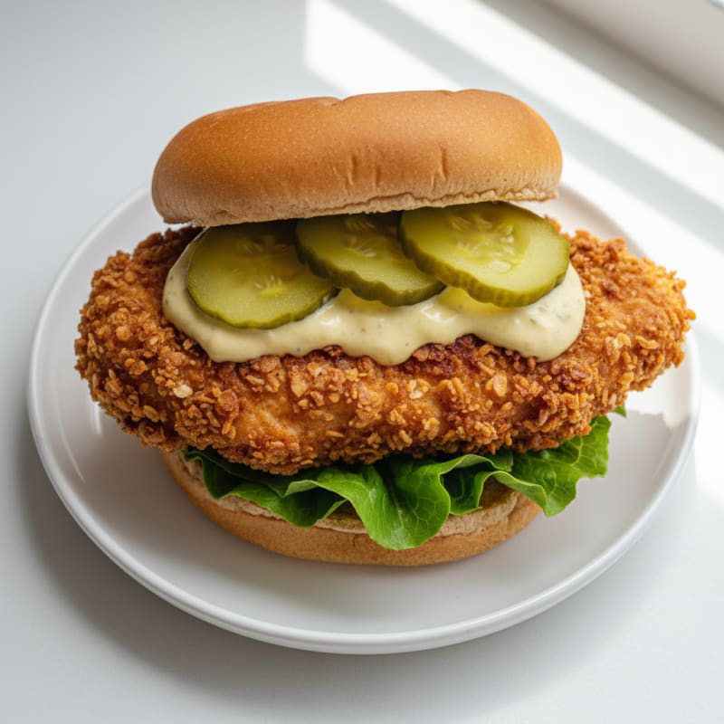 Buttermilk Fried Chicken Sandwich with Pickles