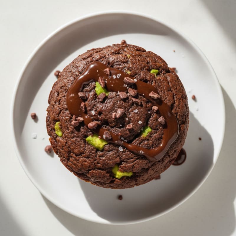 Decadent Avocado Chocolate Mug Muffin