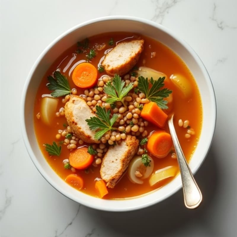 Hearty Chicken and Lentil Soup