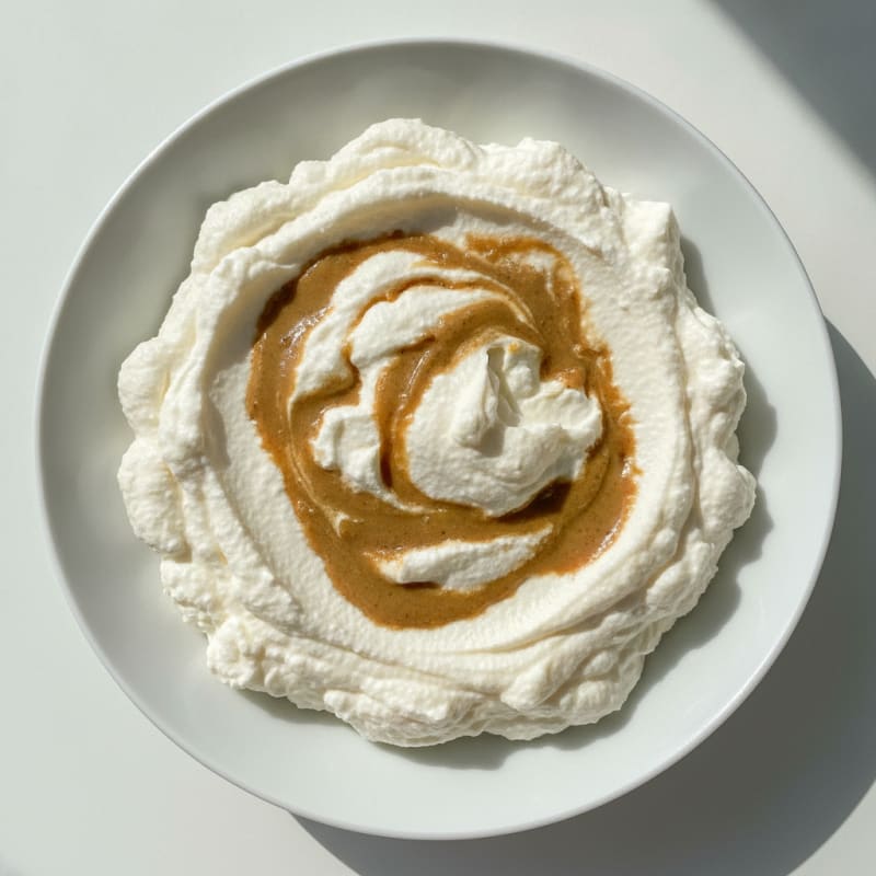 Silky Greek Yogurt Protein Mousse with Almond Butter Swirl