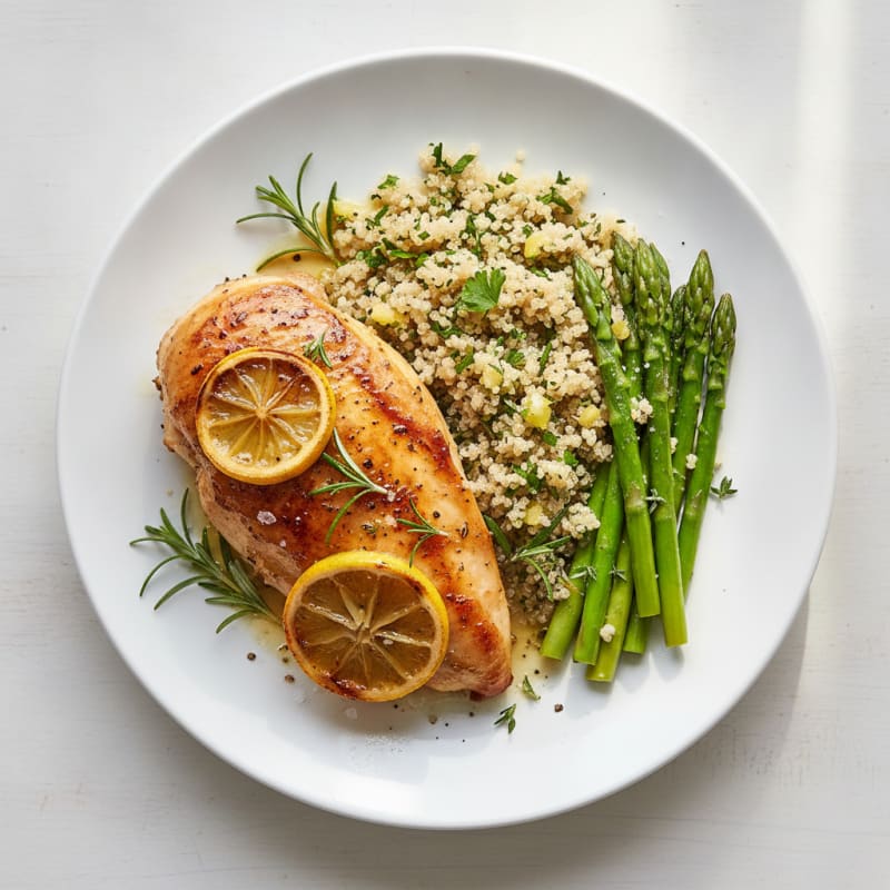 Lemon-Herb Roasted Chicken with Quinoa