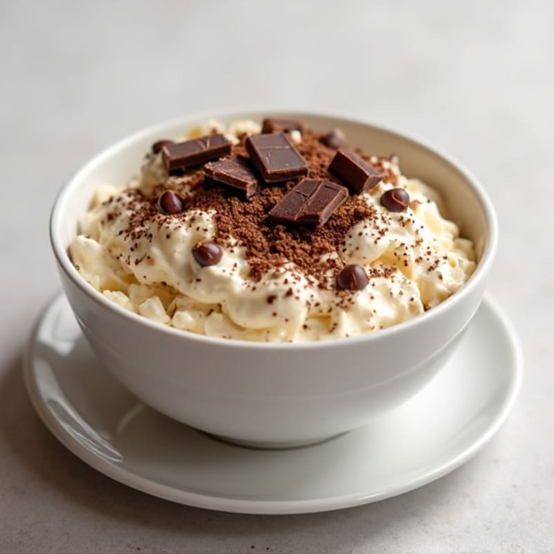 Creamy Cottage Cheese Protein Bowl with Almond Butter and Dark Chocolate