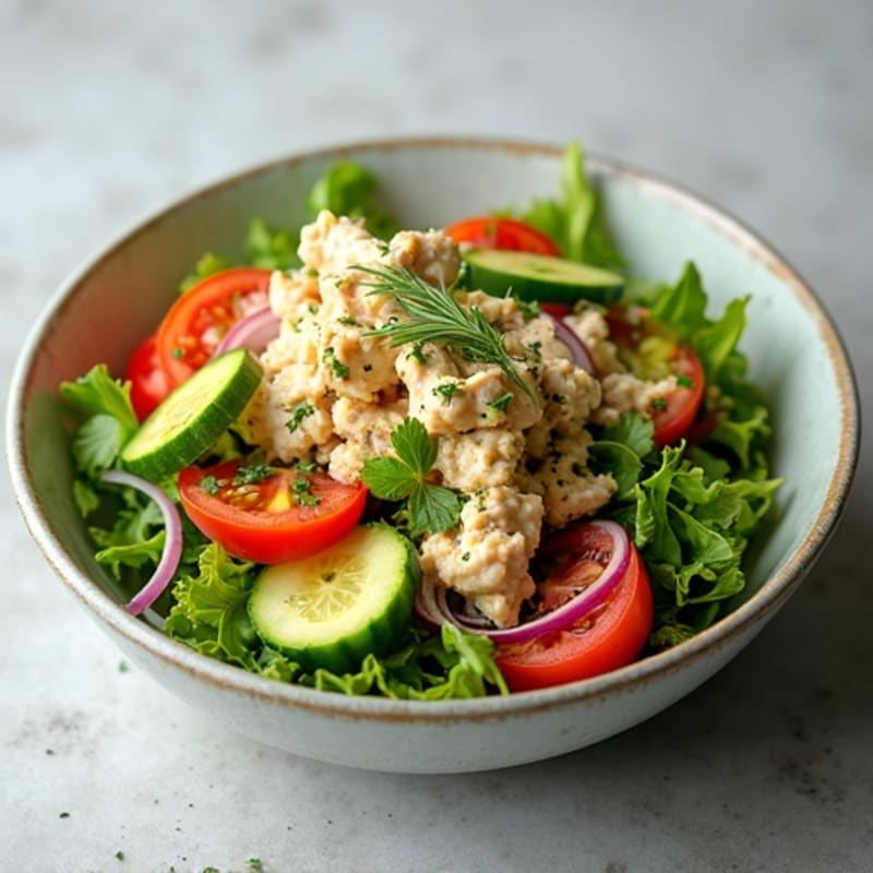 Lemon-Herb Tuna Salad with Crisp Greens