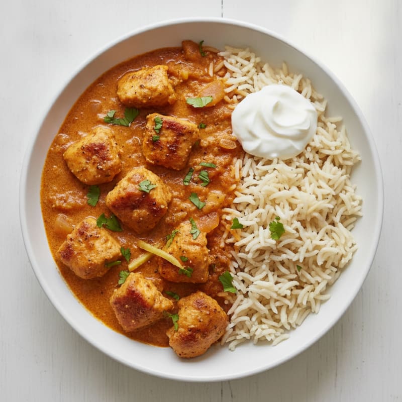 Spiced Butter Chicken with Basmati Rice
