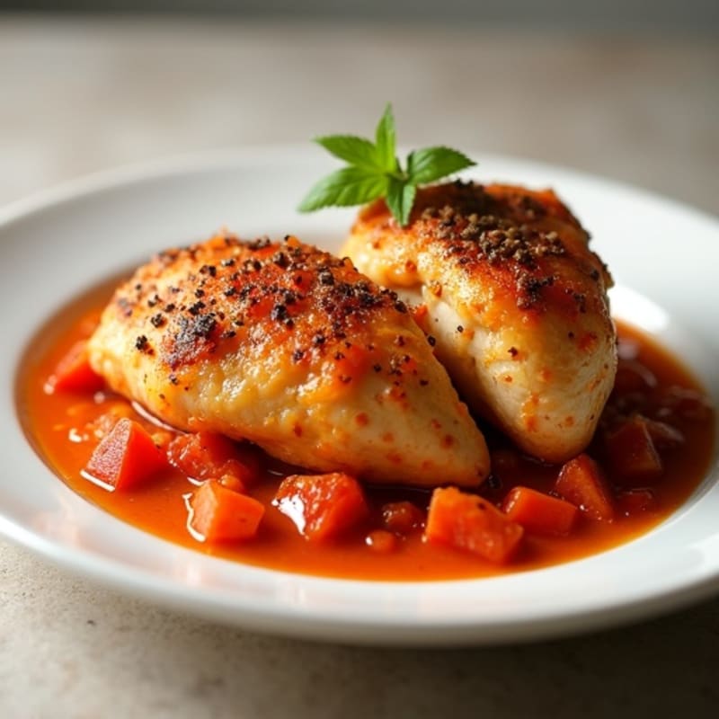 Spiced Chicken with Creamy Tomato Sauce