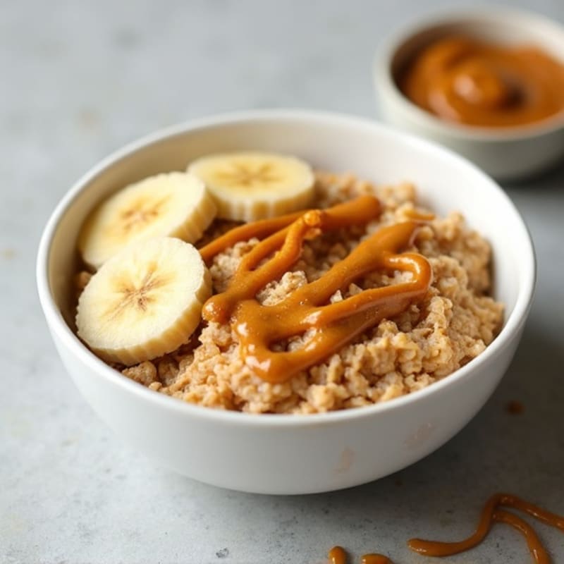 Creamy Nut Butter Swirl Baked Protein Oats