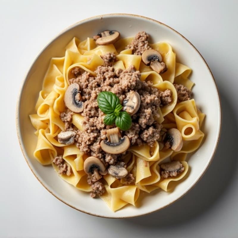 Lean Beef Creamy Mushroom Noodles