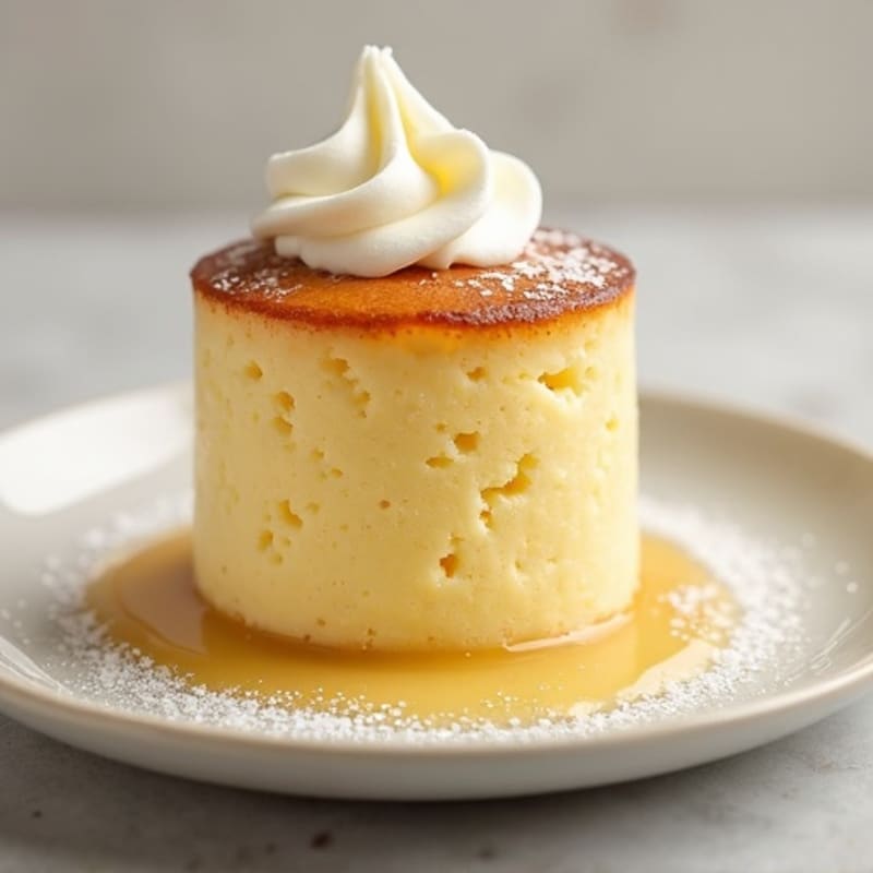 Protein-Packed Vanilla Bean Custard Cake