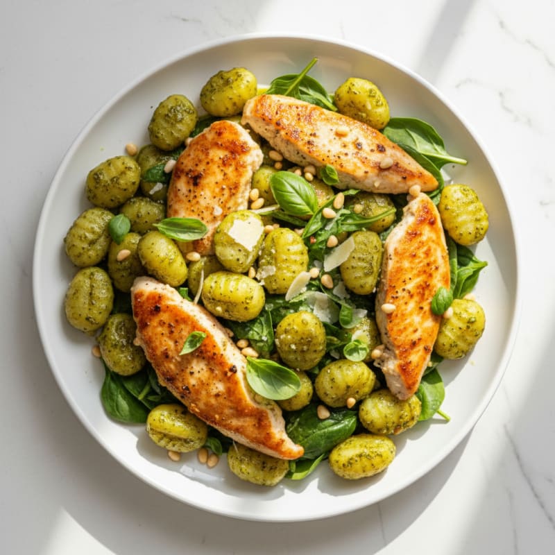 Gnocchi with Fresh Basil Pesto