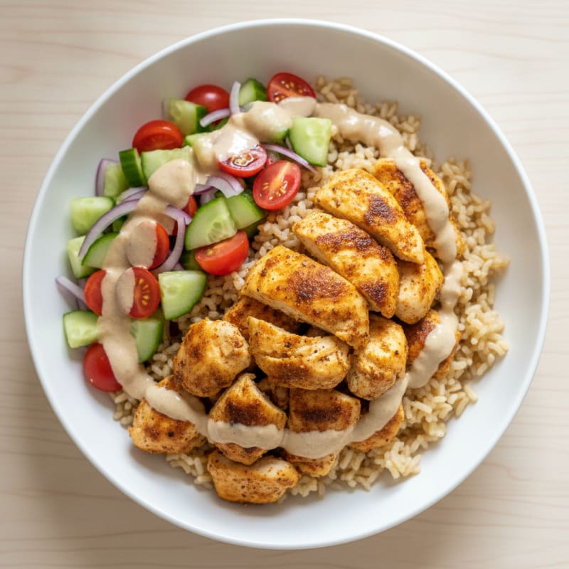 Chicken Shawarma Rice Bowl
