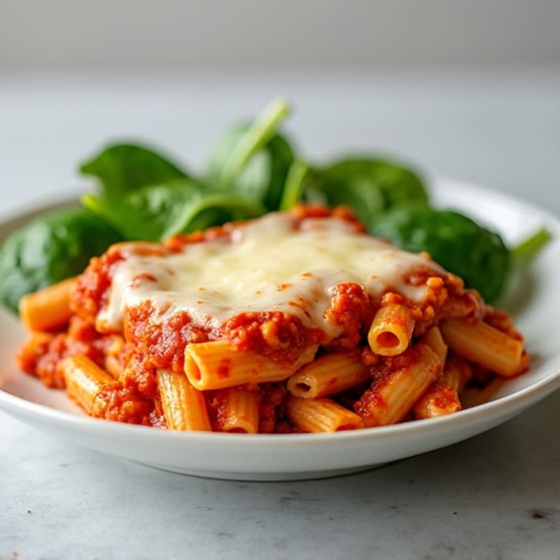 Hearty Lean Ground Turkey Baked Ziti