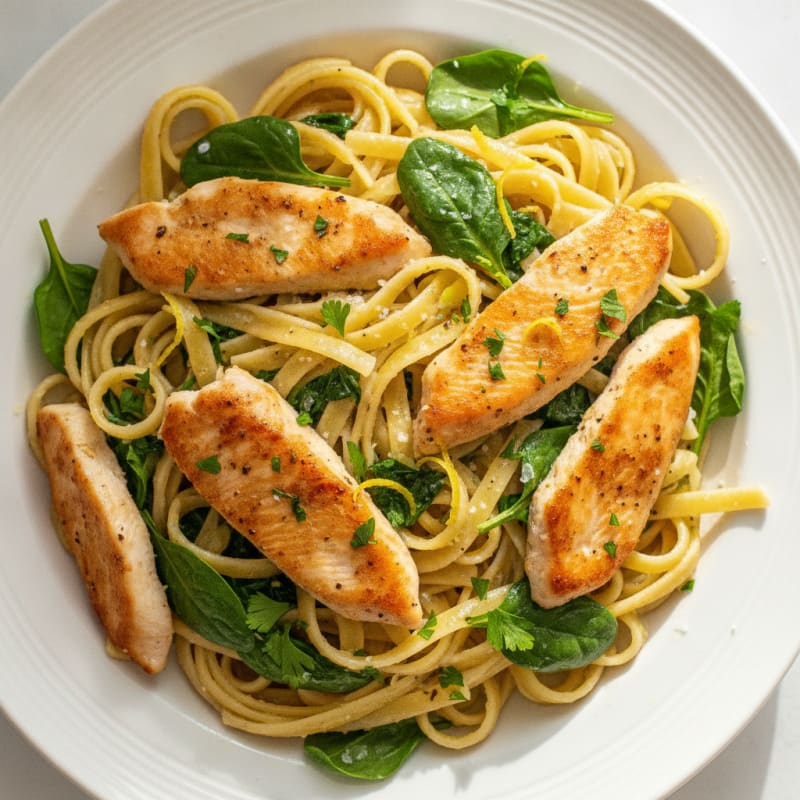 Lemon-Herb Chicken Fettuccine