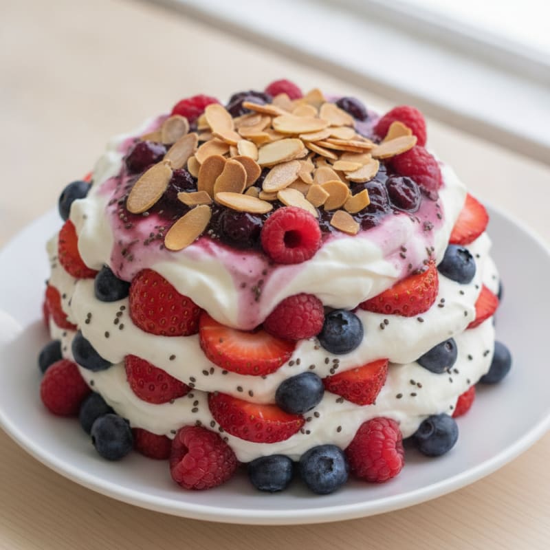 Creamy Greek Yogurt Protein Parfait with Mixed Berries