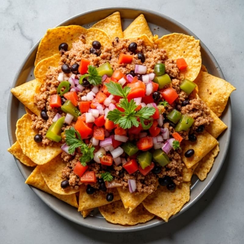 Sheet Pan Loaded Turkey Nachos with Fresh Pico
