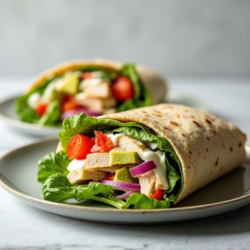 Creamy Avocado Turkey Wrap