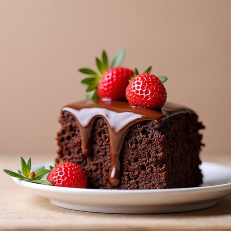 Rich Chocolate Protein Cake