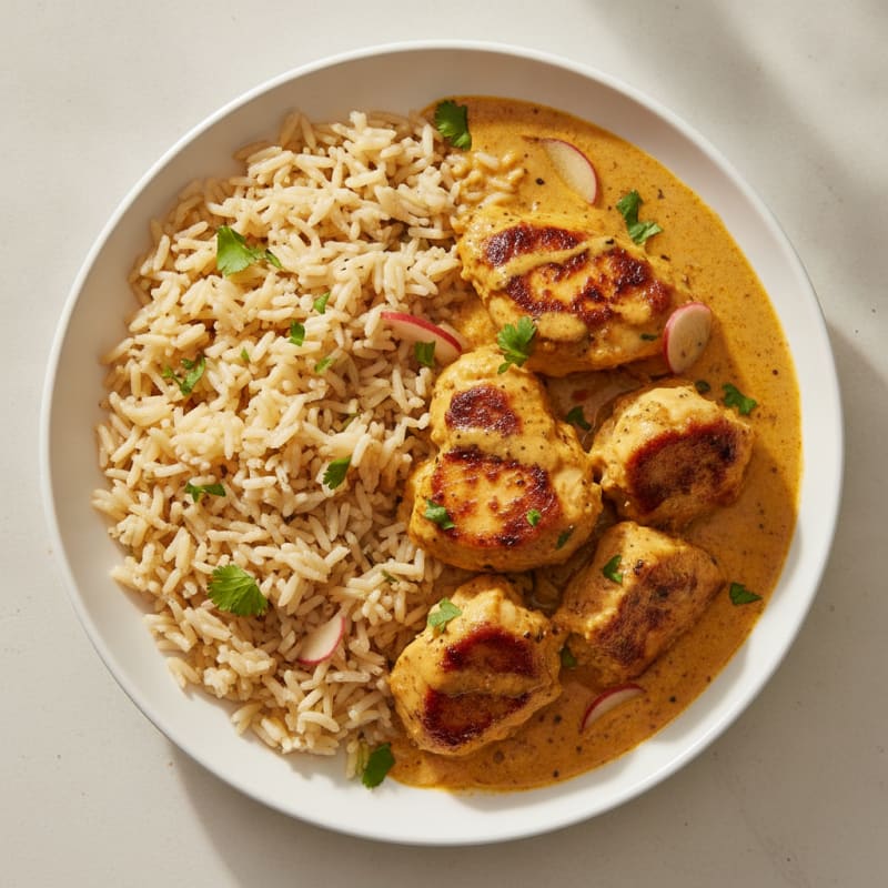 Spiced Butter Chicken with Basmati Rice