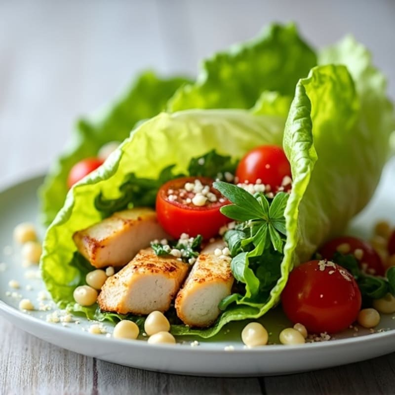 Grilled Chicken Caesar Lettuce Wrap