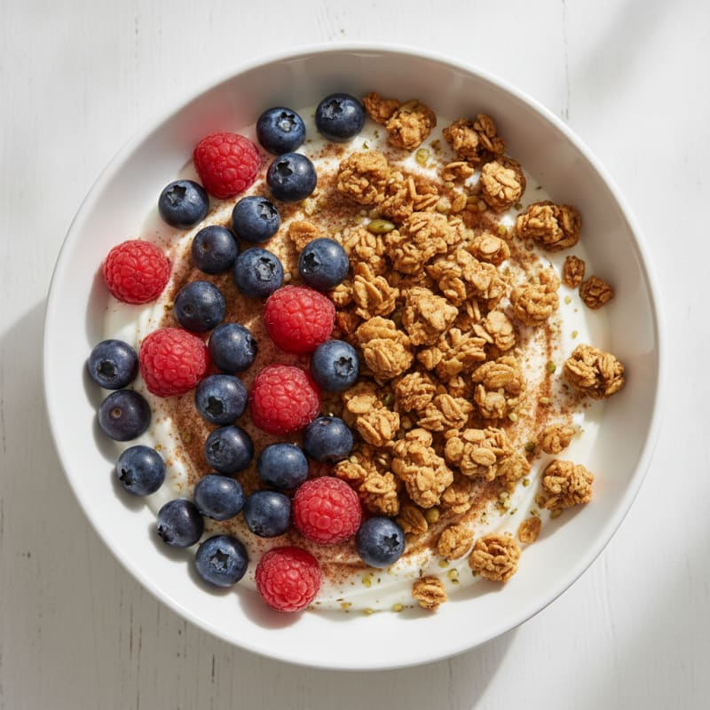 Mixed Berry Yogurt Bowl with Granola