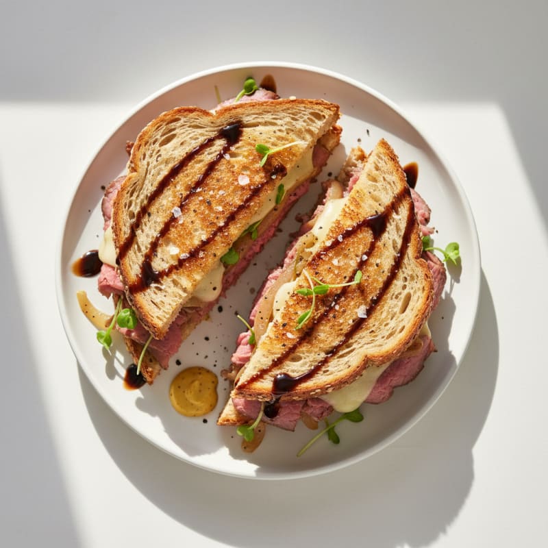 Tender Roasted Beef and Caramelized Onion Melts