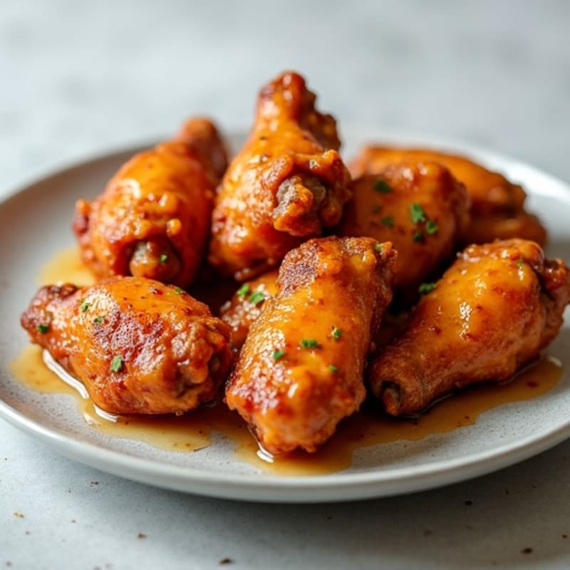Crispy Baked Honey Garlic Chicken Wings