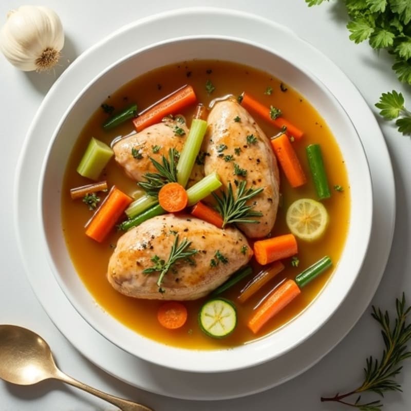 Herb-Roasted Chicken and Vegetable Soup