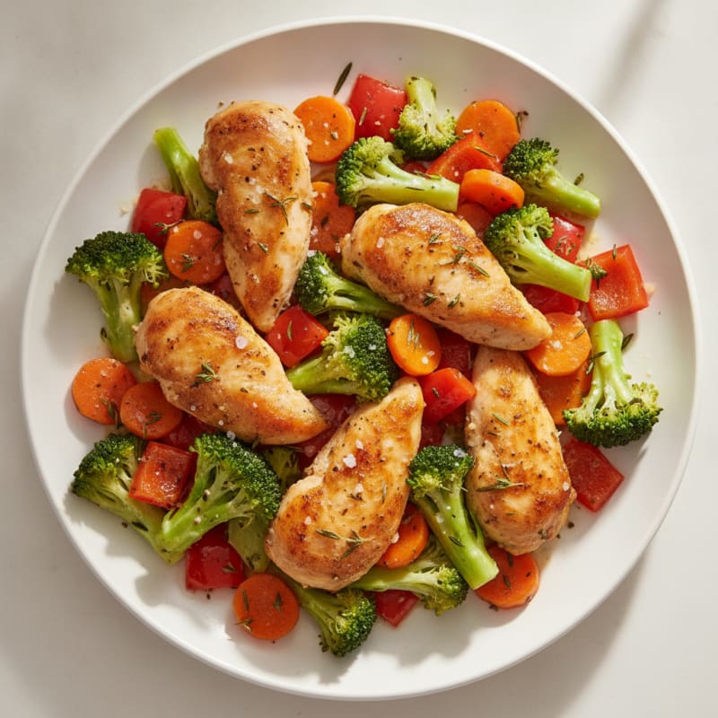 Garlic Herb Roasted Chicken with Vegetables