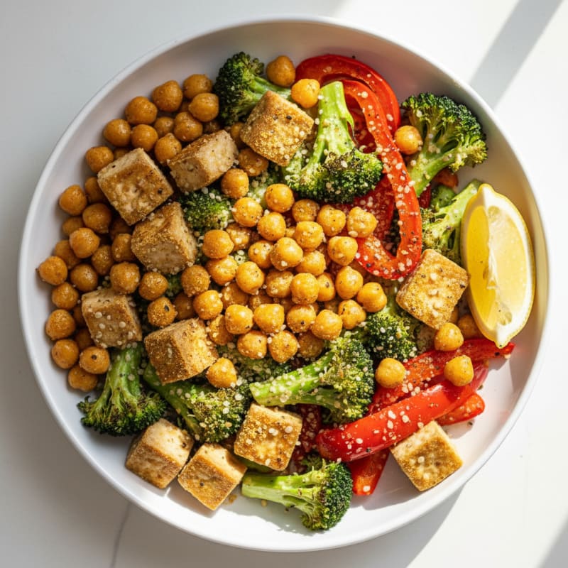 Roasted Vegetable and Chickpea Power Bowl