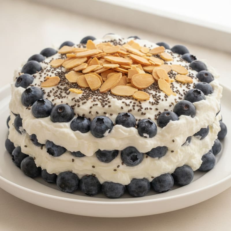Silky Greek Yogurt Protein Parfait with Berries and Chia