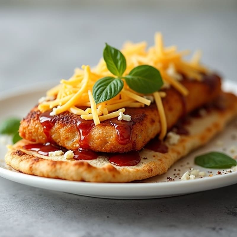 Crispy BBQ Ranch Chicken Flatbread