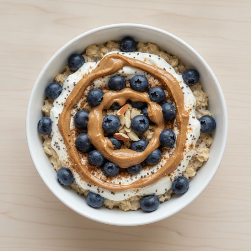 Blueberry Almond Overnight Oats