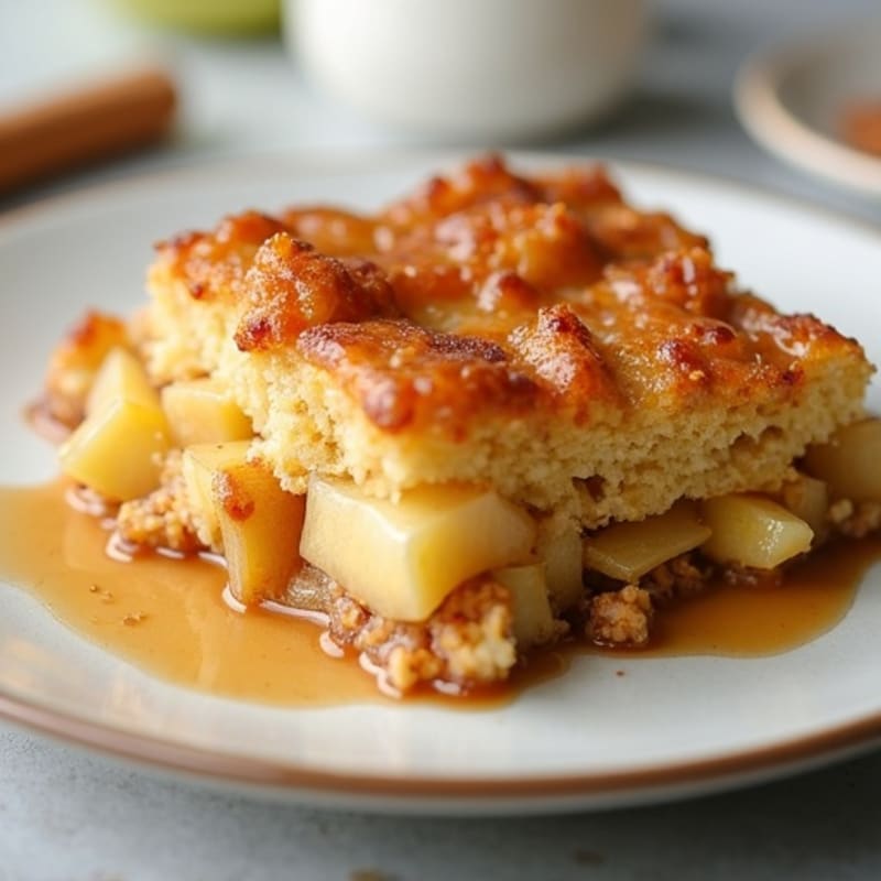 Fluffy Baked Cinnamon Apple Oat & Egg Bake