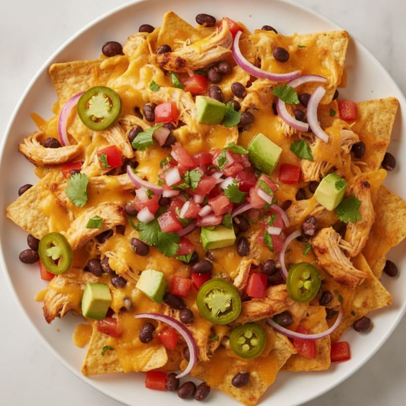 Sheet Pan Chicken Nachos
