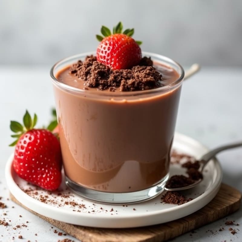 Silky Chocolate Protein Pudding with Greek Yogurt