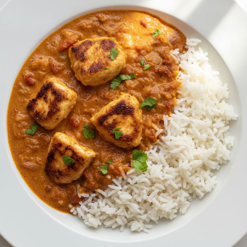 Spiced Butter Chicken with Basmati Rice