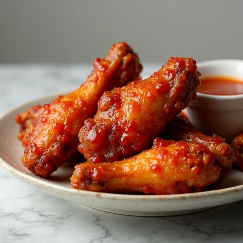 Crispy Baked Spicy BBQ Chicken Wings