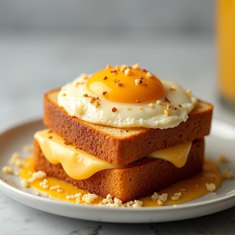 Crispy Three-Cheese Sourdough Stack
