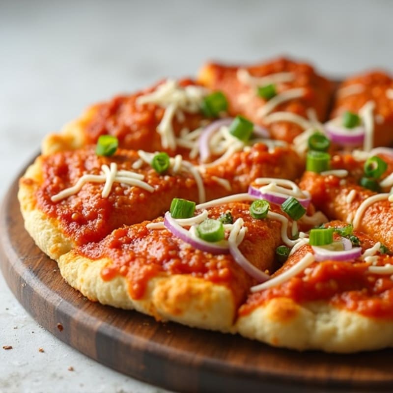 Crispy Buffalo Chicken Pizza