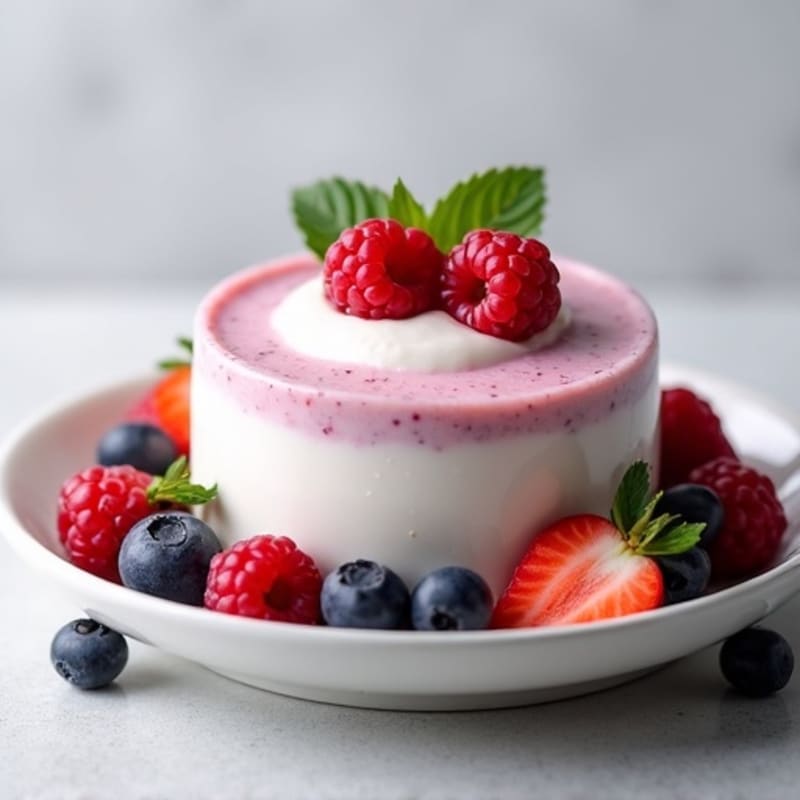 High Protein Greek Yogurt with Mixed Berries