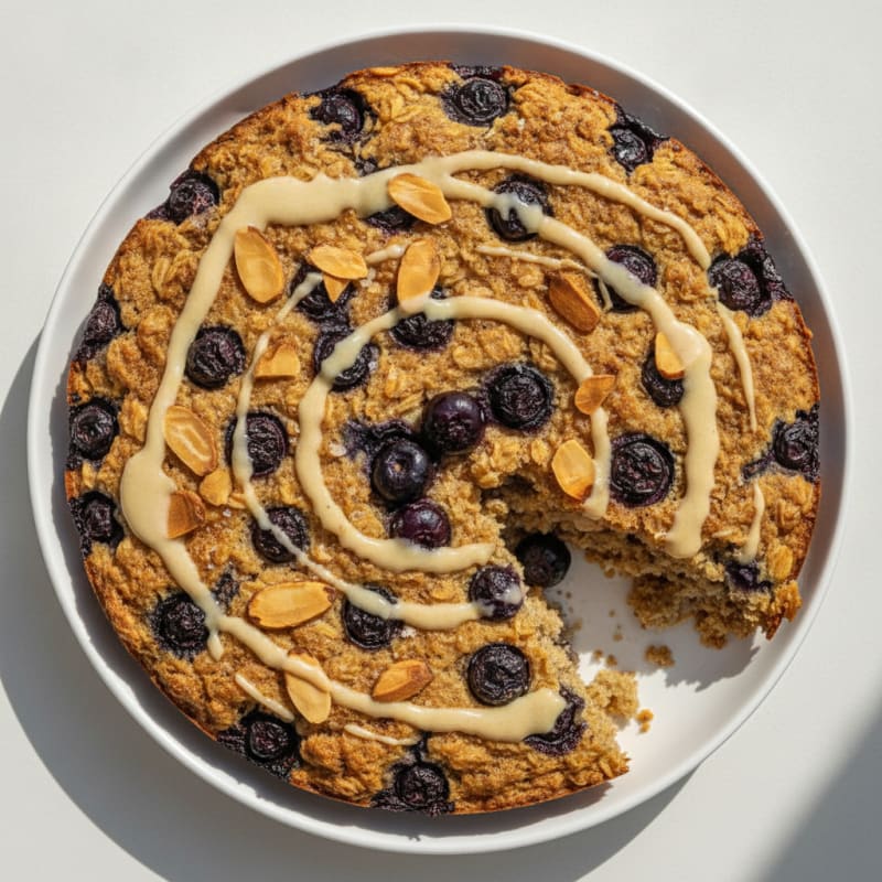 Blueberry Almond Oatmeal Bake