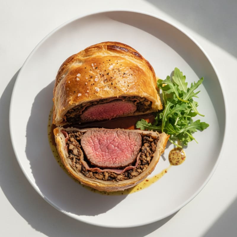 Classic Beef Wellington with Mushroom Duxelles