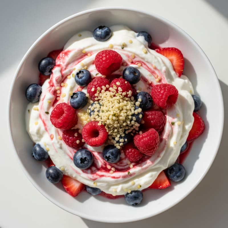 Creamy Greek Yogurt Protein Parfait with Berries