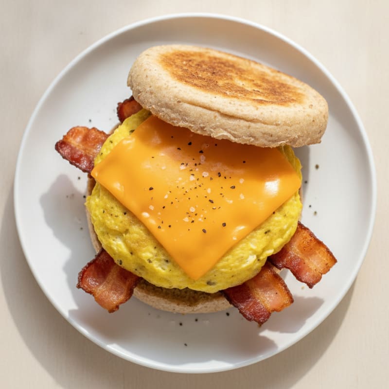 Turkey Bacon Egg English Muffin