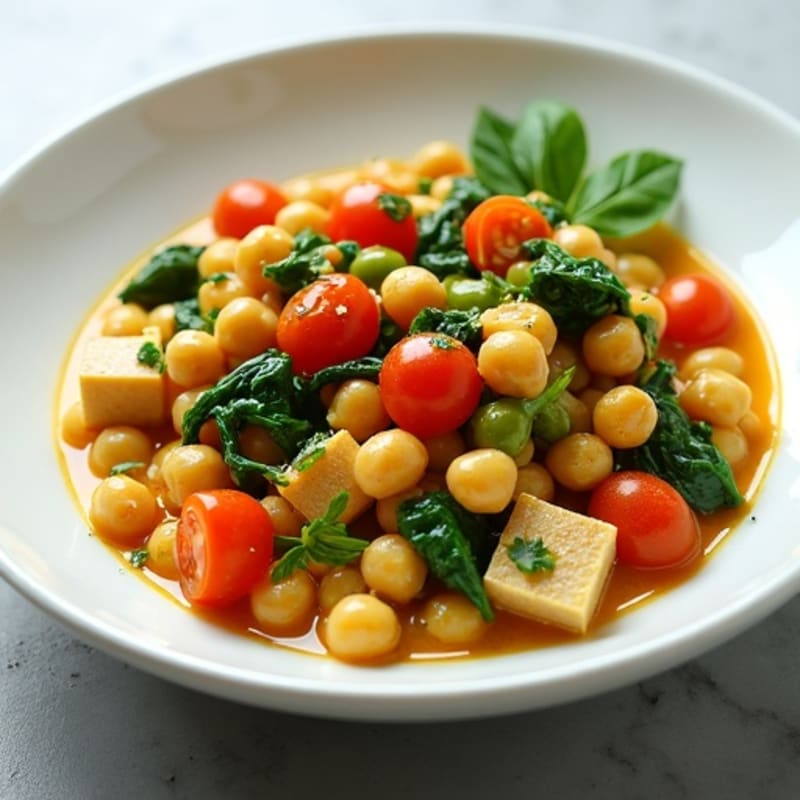 Creamy Coconut Chickpea and Spinach Curry