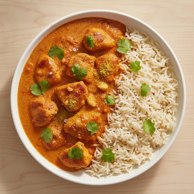 Spiced Butter Chicken with Basmati Rice