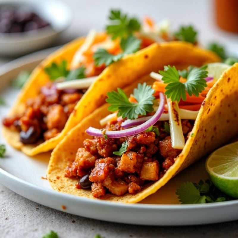 Crispy BBQ Pulled Jackfruit Street Tacos