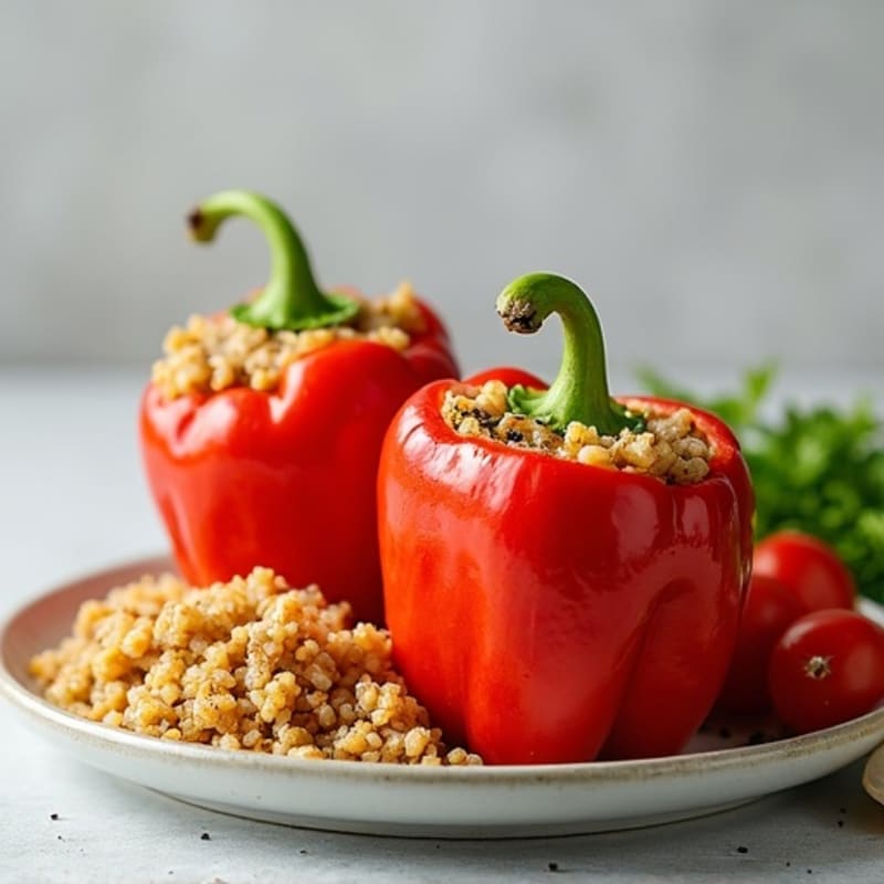 Protein-Packed Turkey and Quinoa Stuffed Bell Peppers